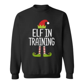 Elf In Training Matching Christmas Family Elf Sweatshirt - Thegiftio UK