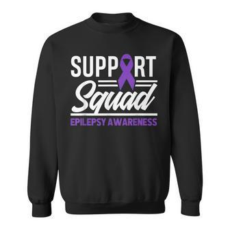 Epilepsy Warrior Support Squad Support Epilepsy Awareness Sweatshirt | Mazezy