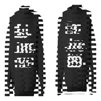 Est June 1969 Birthday Gift Sweatshirt | Mazezy