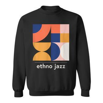 Ethno Jazz Vintage Jazz Music Band Minimal Sweatshirt | Mazezy