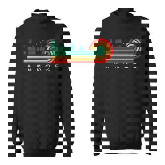 Evergreen Vintage Stripes Anamoose North Dakota Sweatshirt | Mazezy