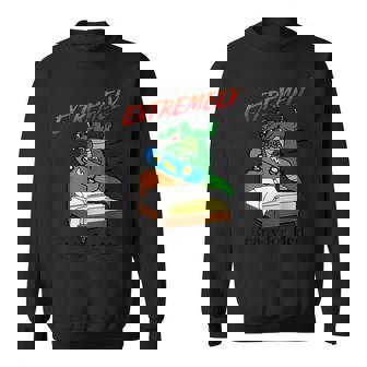 Extremely Ready For Bed Alligator Funny Crocodile Sweatshirt - Seseable