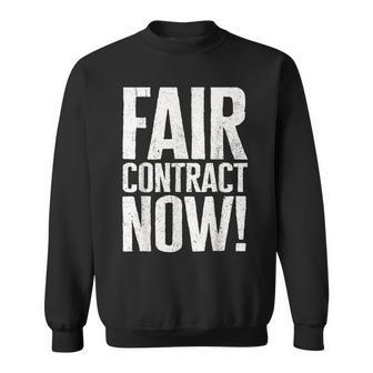 Fair Contract Now Writers Guild Of America Wga Strike Sweatshirt | Mazezy