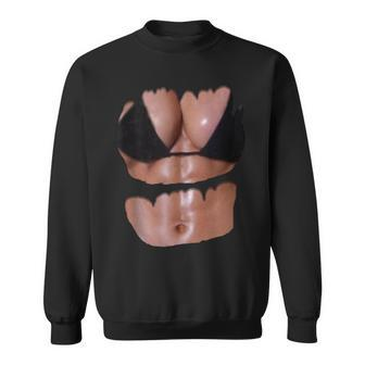 Fake Abs T Bikini Body Muscle Six Pack 3D Sweatshirt - Seseable