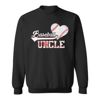 Family Baseball Player Gifts Baseball Uncle Sweatshirt | Mazezy
