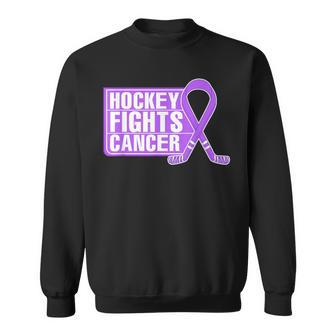 Family Member Support Hockey Fights Cancer Awareness Sweatshirt - Seseable