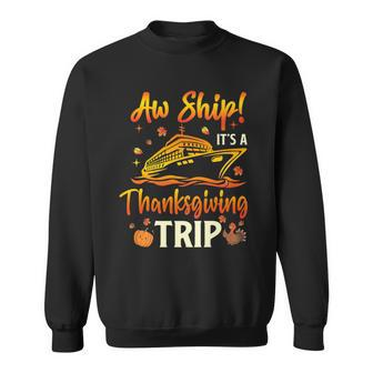 Family Thanksgiving Cruise 2023 Pumpkin Turkey Trip Matching Sweatshirt - Thegiftio UK