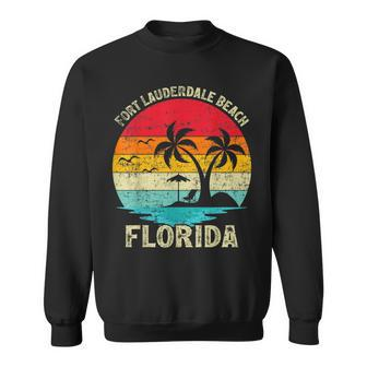 Family Vacation Vintage Retro Florida Fort Lauderdale Beach Sweatshirt | Mazezy