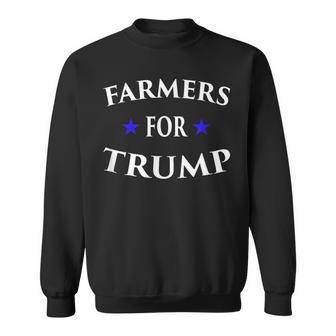Farmers For Trump Farm Ranch Tractor Heartland Country Sweatshirt | Mazezy