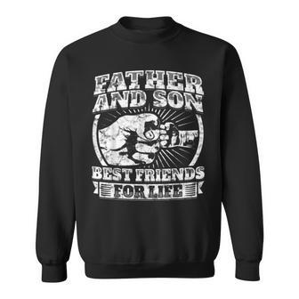 Father And Son Matching Gift Family Dad Fist Bump Sweatshirt | Mazezy