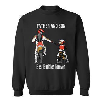 Father & Son Motocross Enduro Dirt Bike Motorcycle Gift Sweatshirt | Mazezy