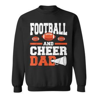 Father Of Two Football And Cheer Dad Sweatshirt - Monsterry UK