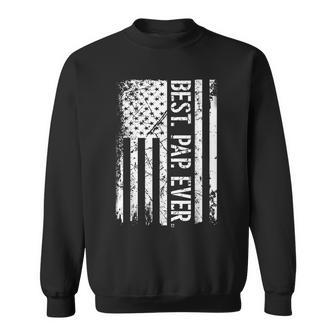 Fathers Day Best Pap Ever American Flag Gift For Men Sweatshirt | Mazezy