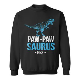 Fathers Day Gift For Grandpa Pawpaw Saurus Rex Sweatshirt | Mazezy