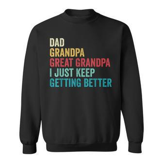 Fathers Day Grandpa Gift From Grandkids Dad Great Grandpa Sweatshirt | Mazezy
