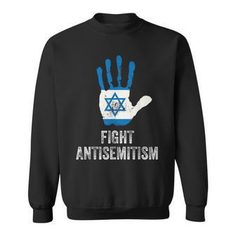 Fight Antisemitism Stop The Hate Jewish Pride Sweatshirt - Thegiftio UK