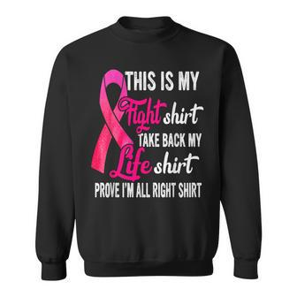 This Is My Fight Breast Cancer Awareness Pink Ribbon Sweatshirt | Mazezy