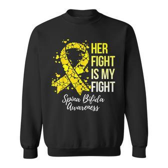 Her Fight Is My Fight Spina Bifida Awareness Sweatshirt | Mazezy