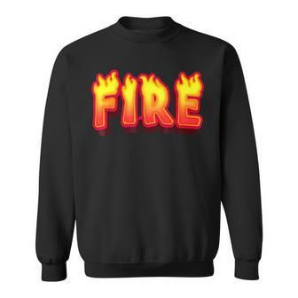 Fire Couple Ice Matching Party Costume Family Halloween Fire Sweatshirt - Seseable