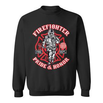 Firefighter Fireman Pride & Honor Sweatshirt | Mazezy