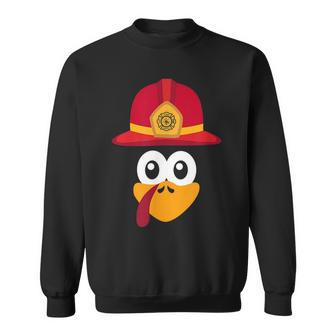 Firefighter Thanksgiving Turkey Design For Fireman Or Kids Sweatshirt | Mazezy CA