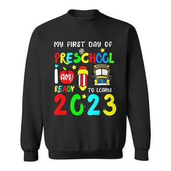 My First Day Of Preschool 2023 Sweatshirt | Mazezy