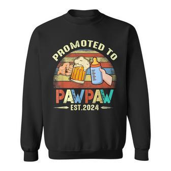 First Time Pawpaw New Dad Promoted To Pawpaw 2024 Sweatshirt | Mazezy UK