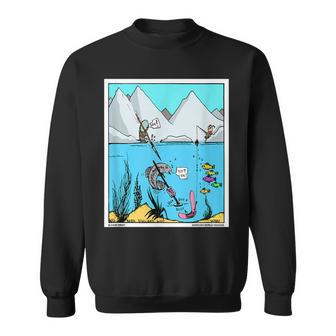 Fish With Metal Detector Funny Fishing Treasure Hunter Gift Sweatshirt | Mazezy