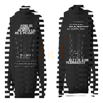 Fishing Rods Are Like Potato Chips Funny Fisherman Dad Sweatshirt - Thegiftio