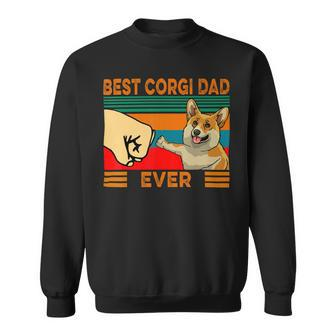 Fist Bump Best Corgi Dad Ever Sweatshirt - Monsterry UK