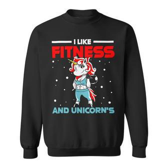 Fitness Unicorn Bodybuilding Sport Lift Weighlifter Gym 1 Sweatshirt - Monsterry CA