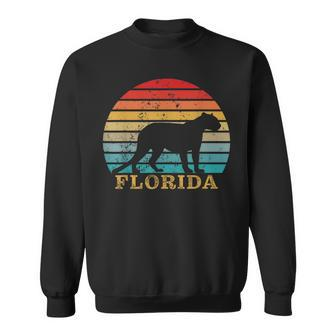 Florida State Animal Retro Sunset Panther Sweatshirt | Mazezy