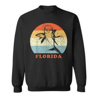 Florida Vintage Retro Dolphin Vacation Sweatshirt | Mazezy