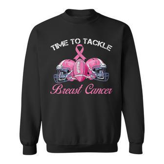 Football Survivor Time To Tackle Breast Cancer Awareness Sweatshirt