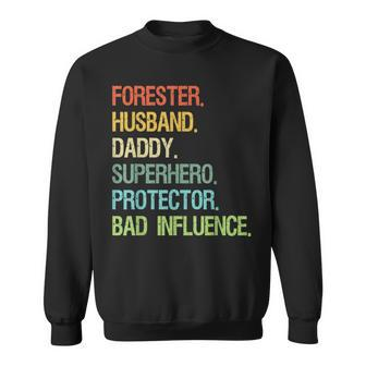 Forester Husband Daddy Superhero Protector Dad Sweatshirt | Mazezy