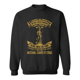 Forever The Title National Guard Veteran Sweatshirt | Mazezy