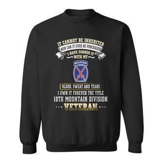 Forever The Title 10Th Mountain Division Veteran Day Xmas Sweatshirt - Thegiftio UK