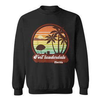 Fort Lauderdale Florida Beach Souvenir Ft Lauderdale 70S 80S Sweatshirt | Mazezy UK