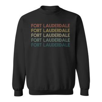 Fort Lauderdale Florida Pride Vintage State 70S Florida Sweatshirt | Mazezy