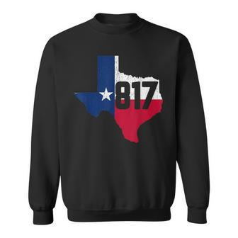 Fort Worth Area Code 817 Texas Souvenir Sweatshirt | Mazezy
