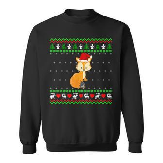 Fox Ugly Christmas Sweater Sweatshirt | Mazezy