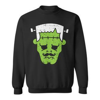 Frankenstein Lazy Halloween Costume Horror Movie Monster Halloween Costume Sweatshirt | Mazezy