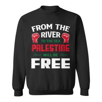 Free Palestine Arabic Support Palestine And Keffiyeh Palesti Sweatshirt - Seseable