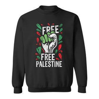 Free Palestine Quote A Raise Hand A Save Gaza Vintage Sweatshirt | Mazezy