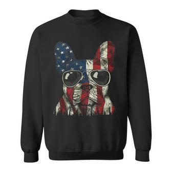 French Bulldog American Usa Flag 4Th Of July Frenchie Usa Funny Gifts Sweatshirt | Mazezy