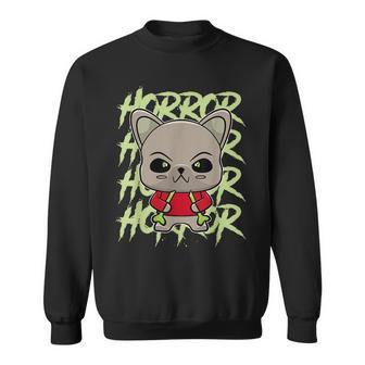 French Bulldog Anime Dog Horror Occult Horror Sweatshirt | Mazezy
