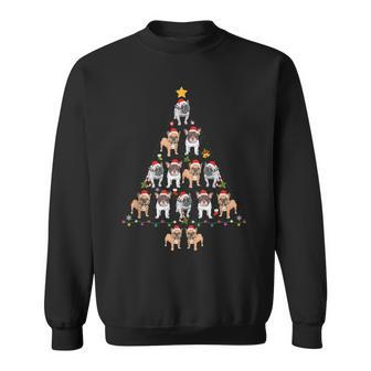 French Bulldog Christmas Tree Ugly Christmas Sweater Sweatshirt - Monsterry DE