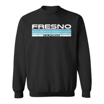 Fresno California Blue Sunset Vintage Sweatshirt | Mazezy