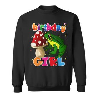 Frog Birthday Girl Its My Birthday Girl Frog Party Sweatshirt | Mazezy