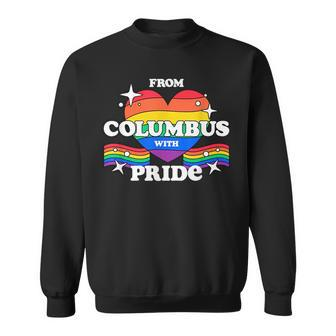 From Columbus With Pride Lgbtq Gay Lgbt Homosexual Sweatshirt | Mazezy